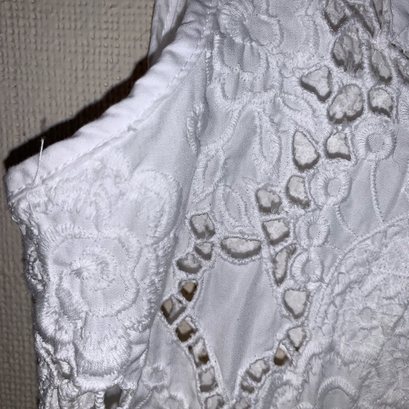 Organic John Patrick White Lace top - Picture 6 of 16